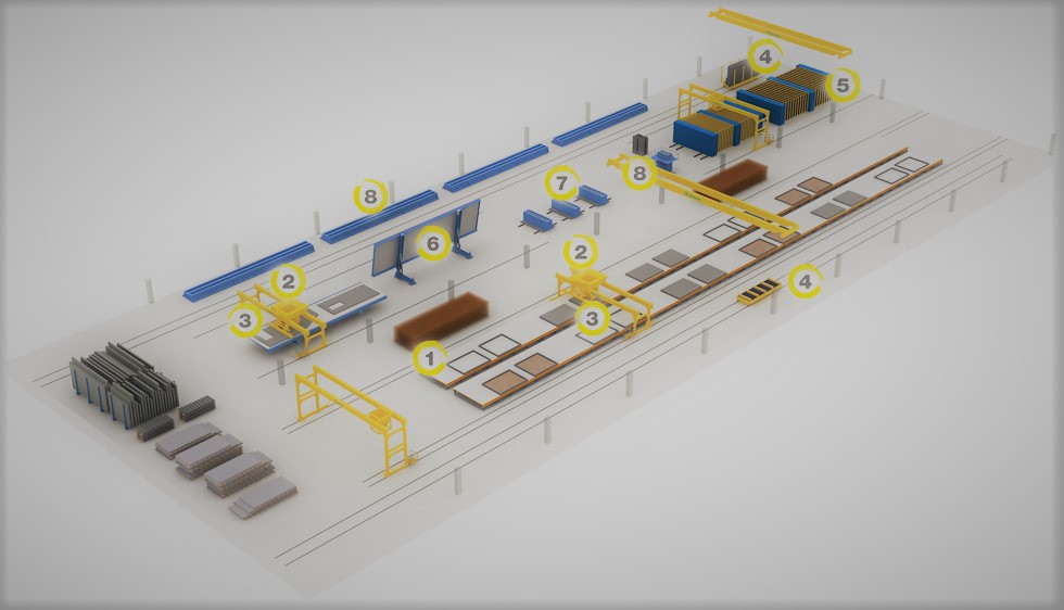 長線臺座預制疊合樓板 長線臺座預制疊合樓板
